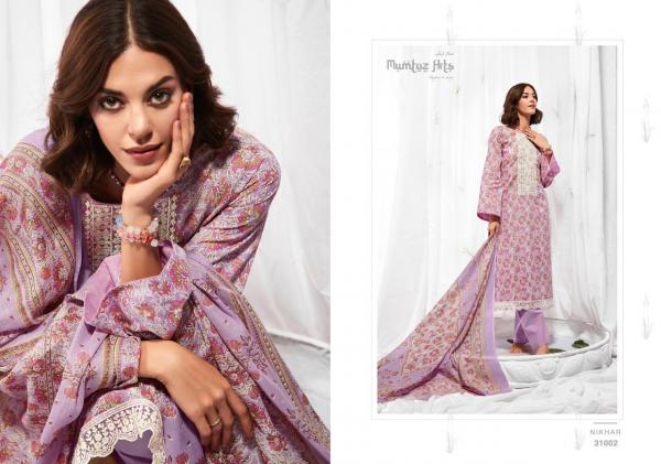 Mumtaz Nikhar Lawn Cotton Designer Dress Materials